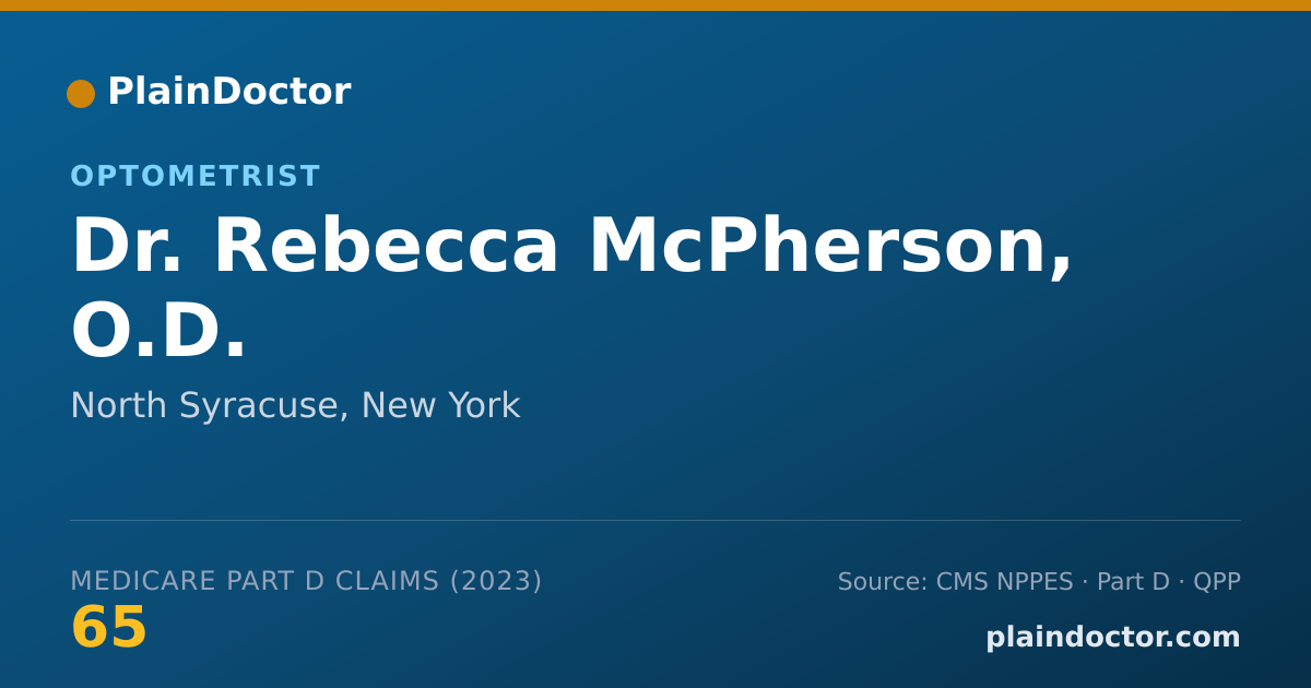 Shareable card for Rebecca McPherson, O.D. - Optometrist, North Syracuse, NY