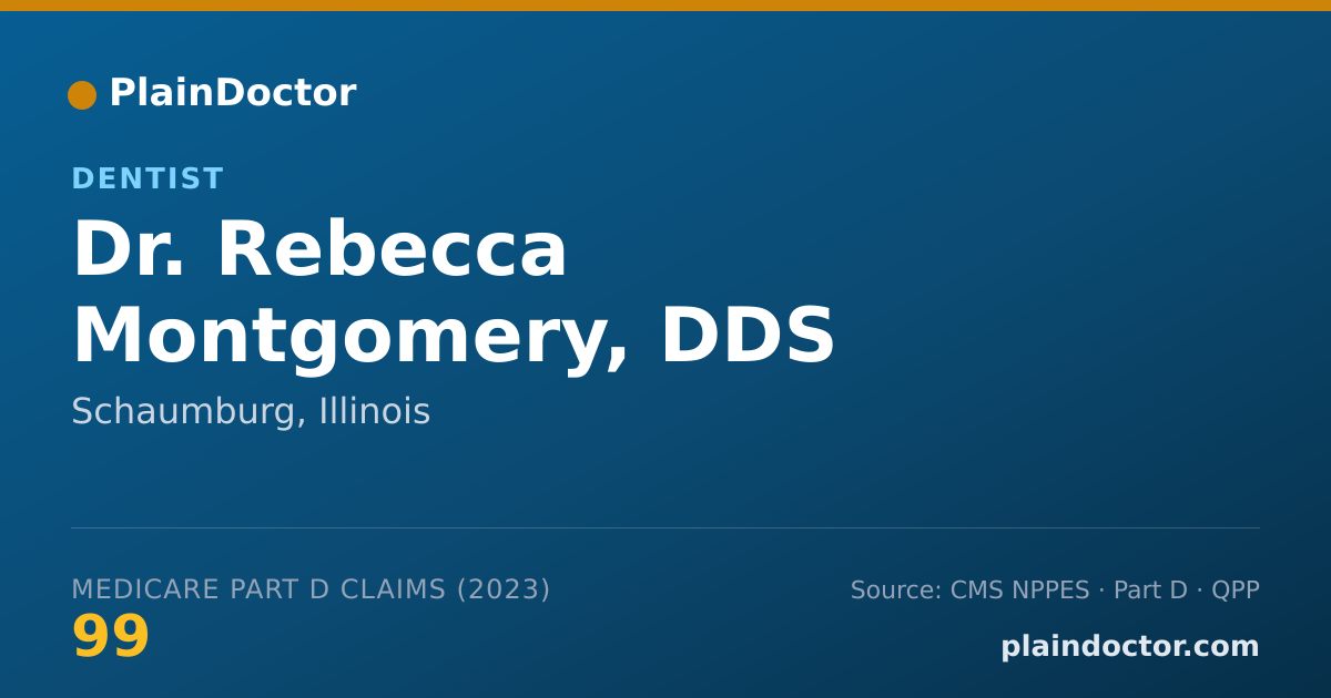 Shareable card for Rebecca Montgomery, DDS - Dentist, Schaumburg, IL