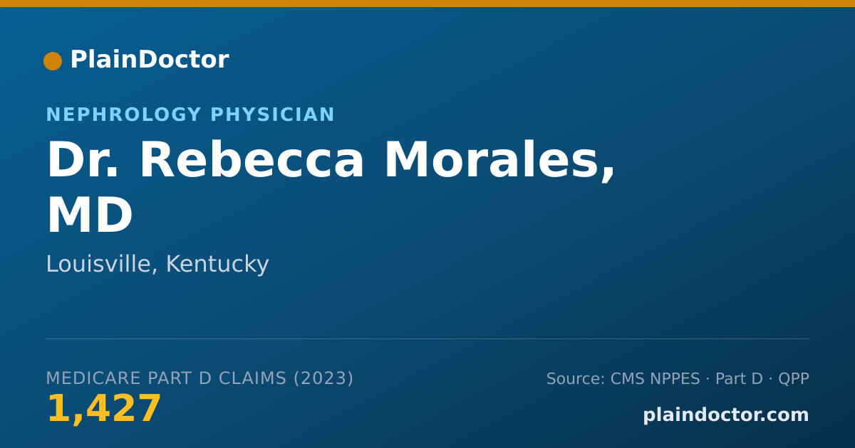 Shareable card for Rebecca Morales, MD - Nephrology Physician, Louisville, KY
