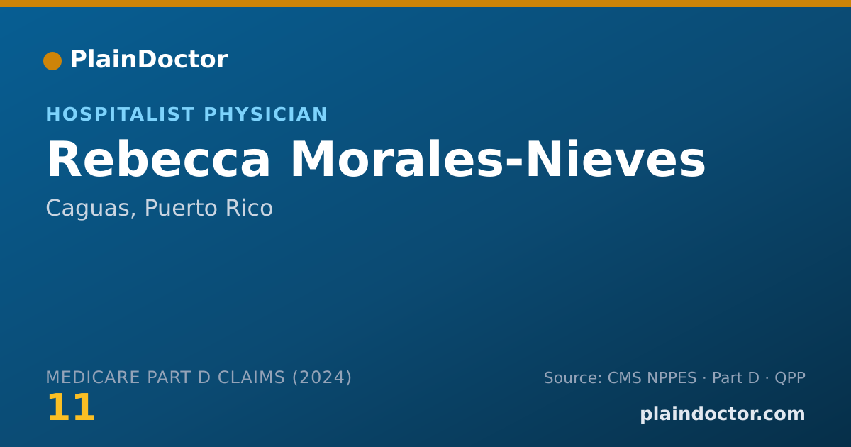 Shareable card for Rebecca Morales-Nieves - Hospitalist Physician, Caguas, PR
