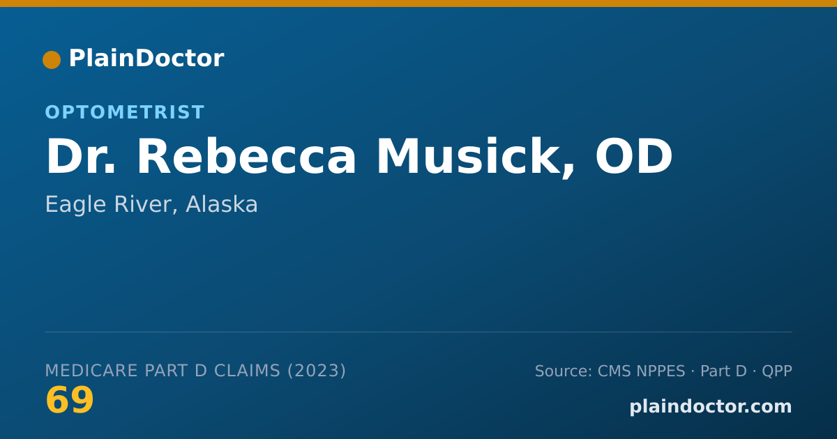 Shareable card for Rebecca Musick, OD - Optometrist, Eagle River, AK