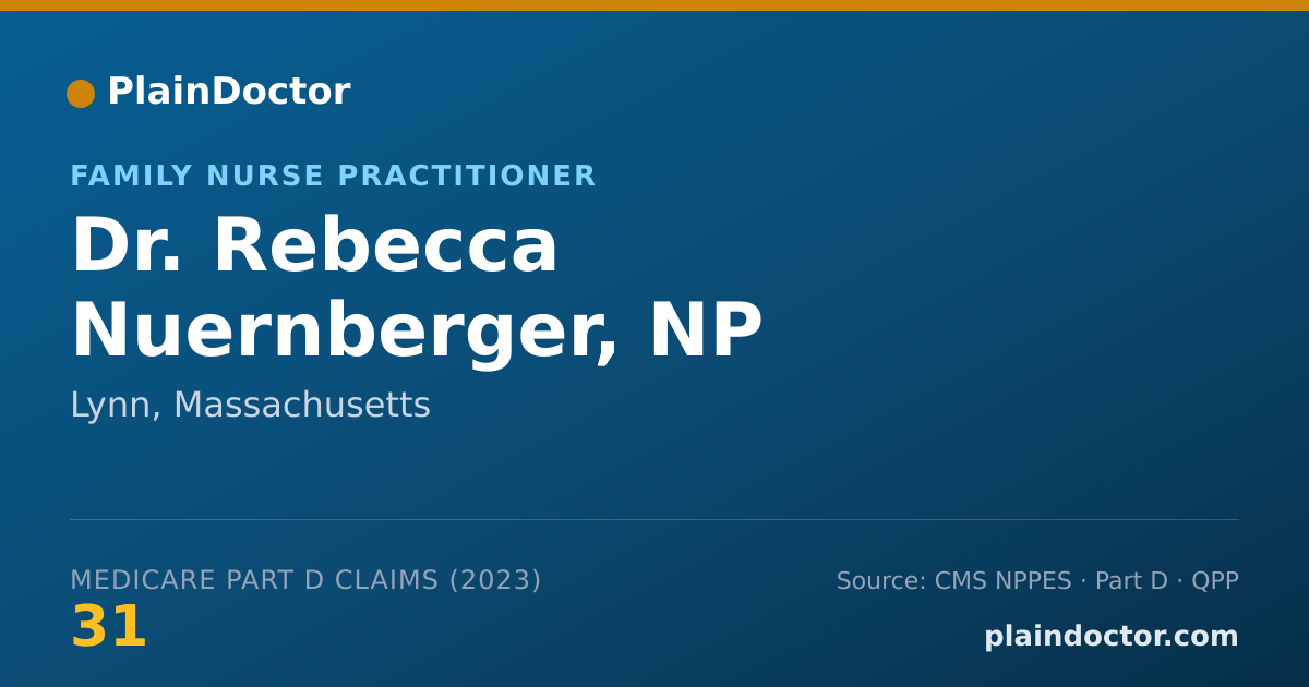 Shareable card for Rebecca Nuernberger, NP - Family Nurse Practitioner, Lynn, MA