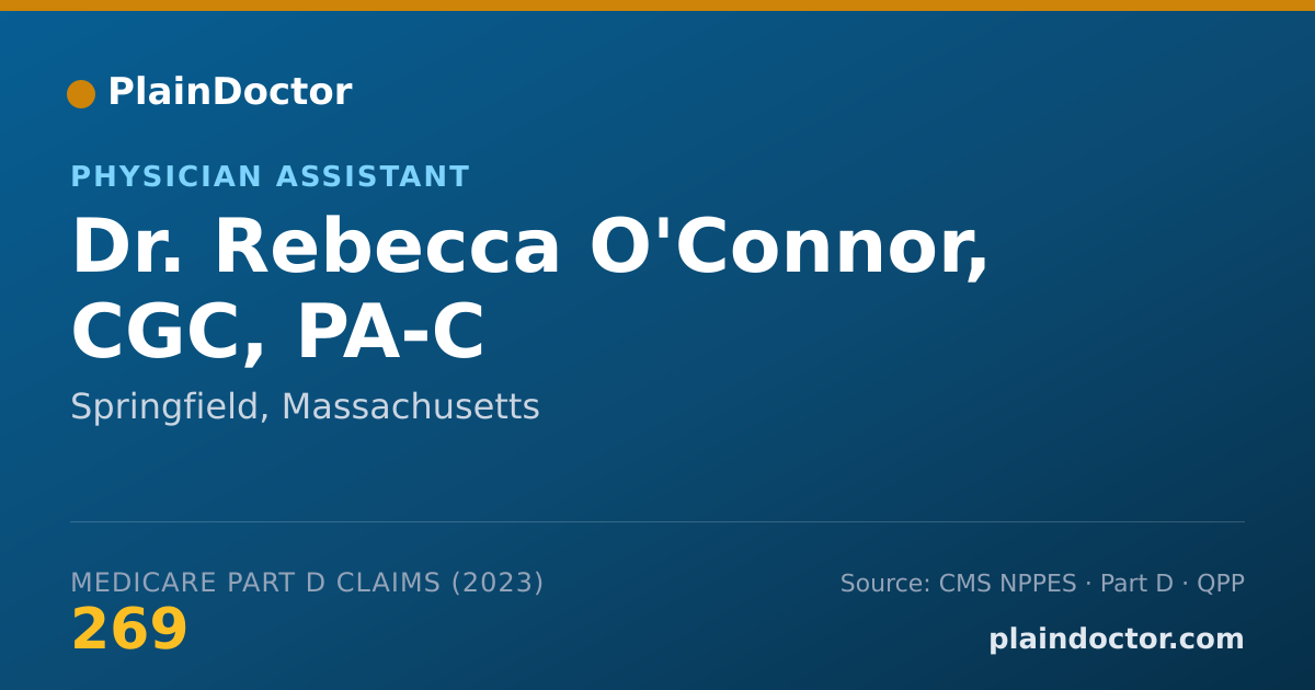 Shareable card for Rebecca O'Connor, CGC, PA-C - Physician Assistant, Springfield, MA