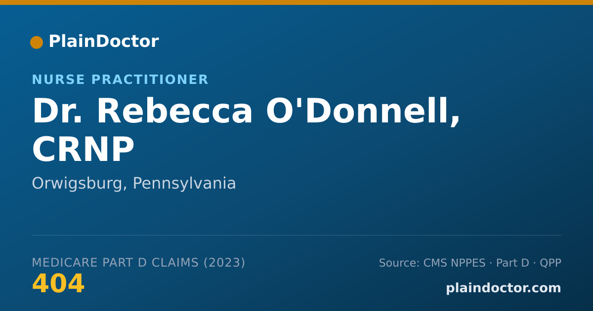 Shareable card for Rebecca O'Donnell, CRNP - Nurse Practitioner, Orwigsburg, PA