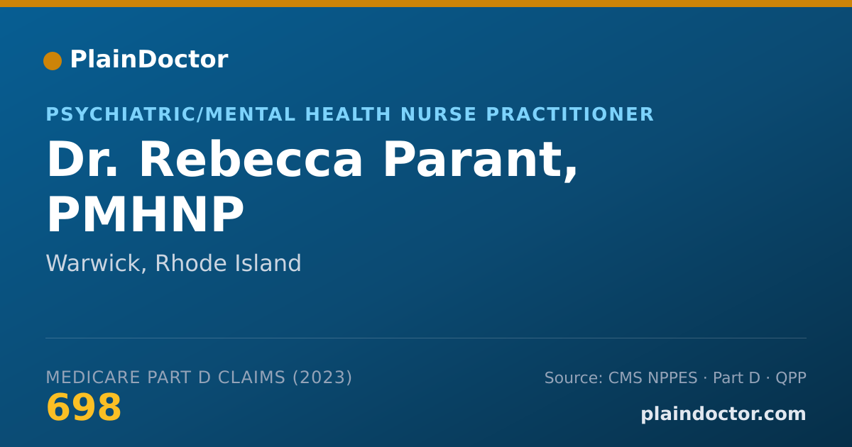 Shareable card for Rebecca Parant, PMHNP - Psychiatric/Mental Health Nurse Practitioner, Warwick, RI
