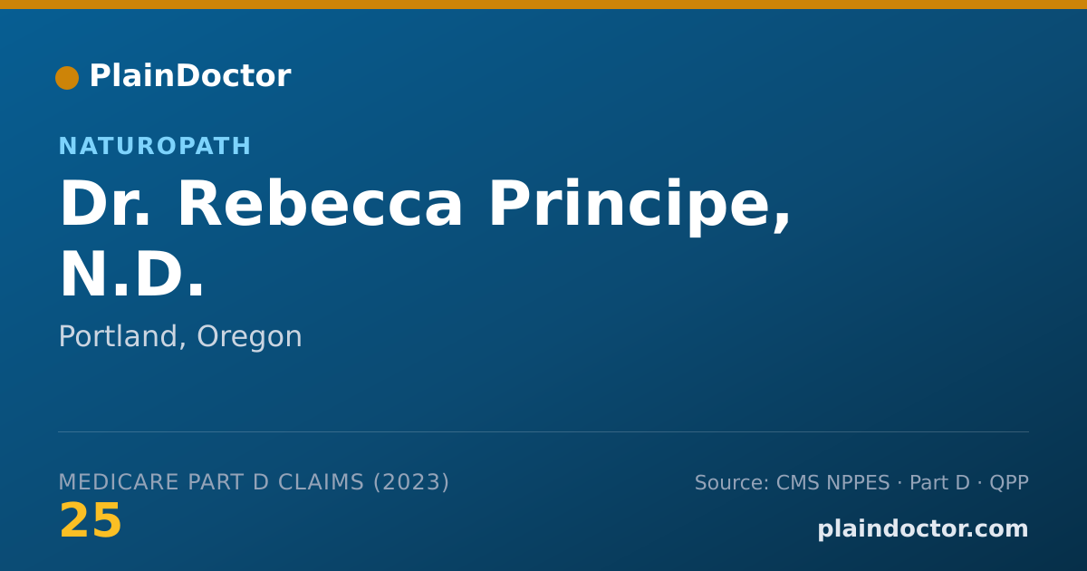 Shareable card for Rebecca Principe, N.D. - Naturopath, Portland, OR