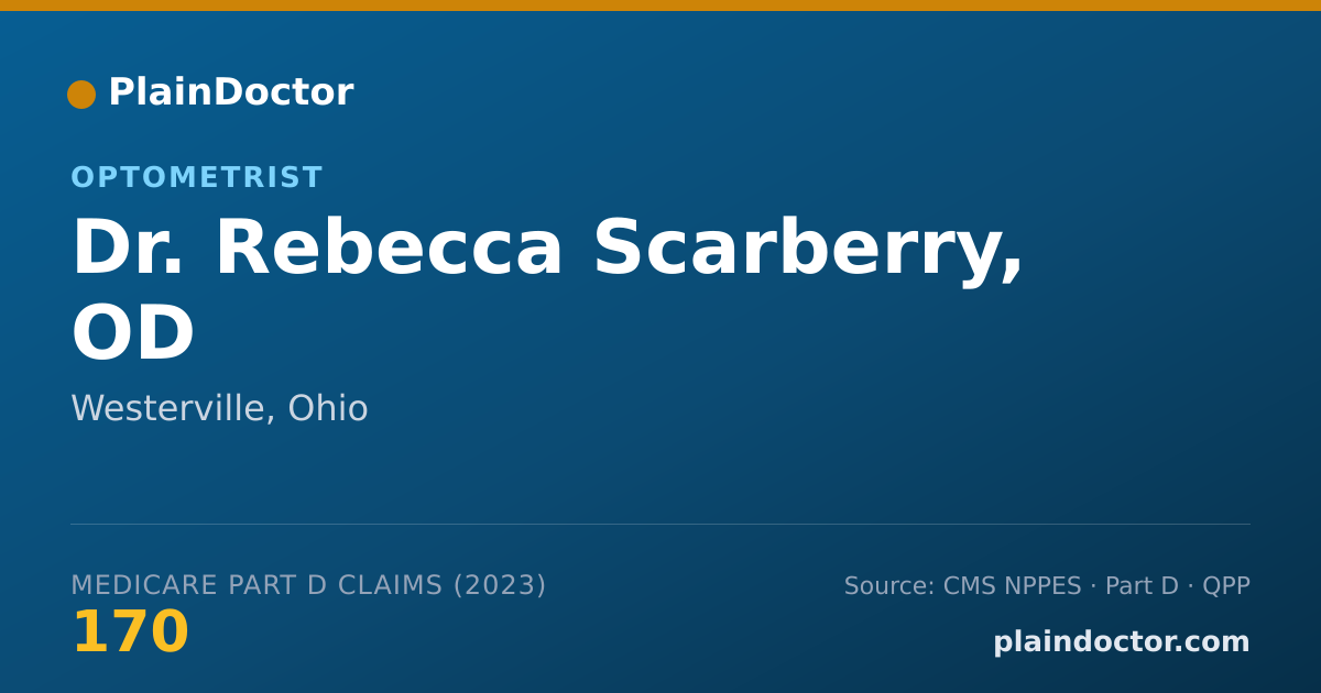 Shareable card for Rebecca Scarberry, OD - Optometrist, Westerville, OH