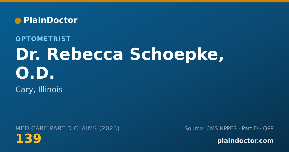 Shareable card for Rebecca Schoepke, O.D. - Optometrist, Cary, IL