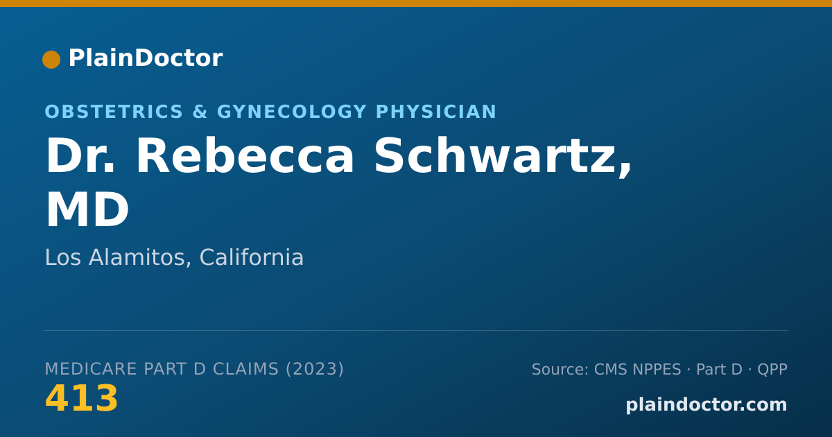 Shareable card for Rebecca Schwartz, MD - Obstetrics & Gynecology Physician, Los Alamitos, CA