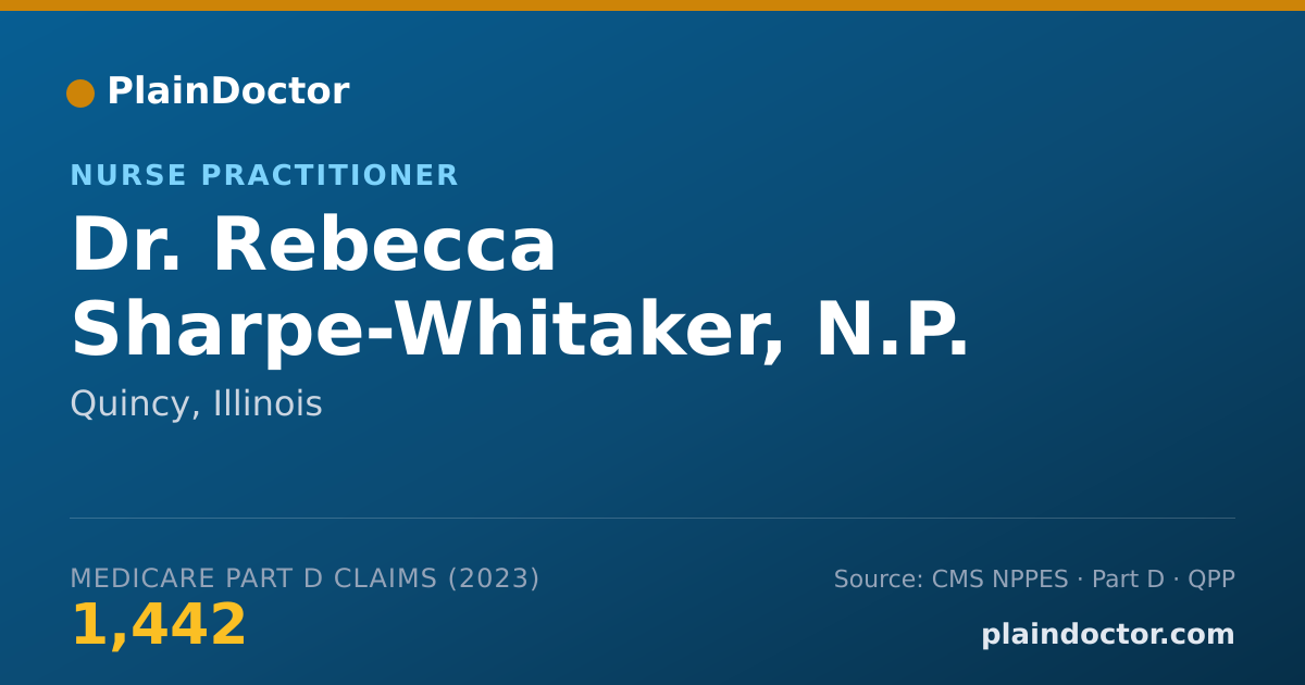 Shareable card for Rebecca Sharpe-Whitaker, N.P. - Nurse Practitioner, Quincy, IL