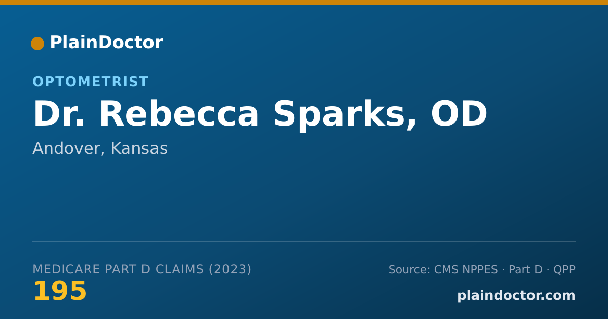 Shareable card for Rebecca Sparks, OD - Optometrist, Andover, KS