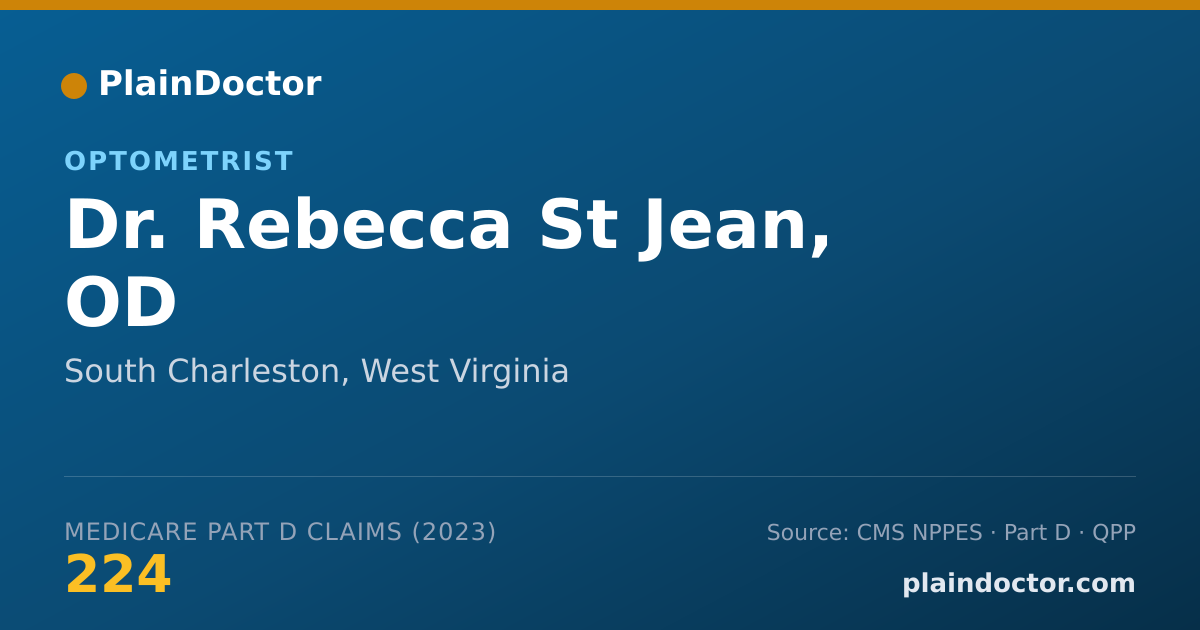 Shareable card for Rebecca St Jean, OD - Optometrist, South Charleston, WV