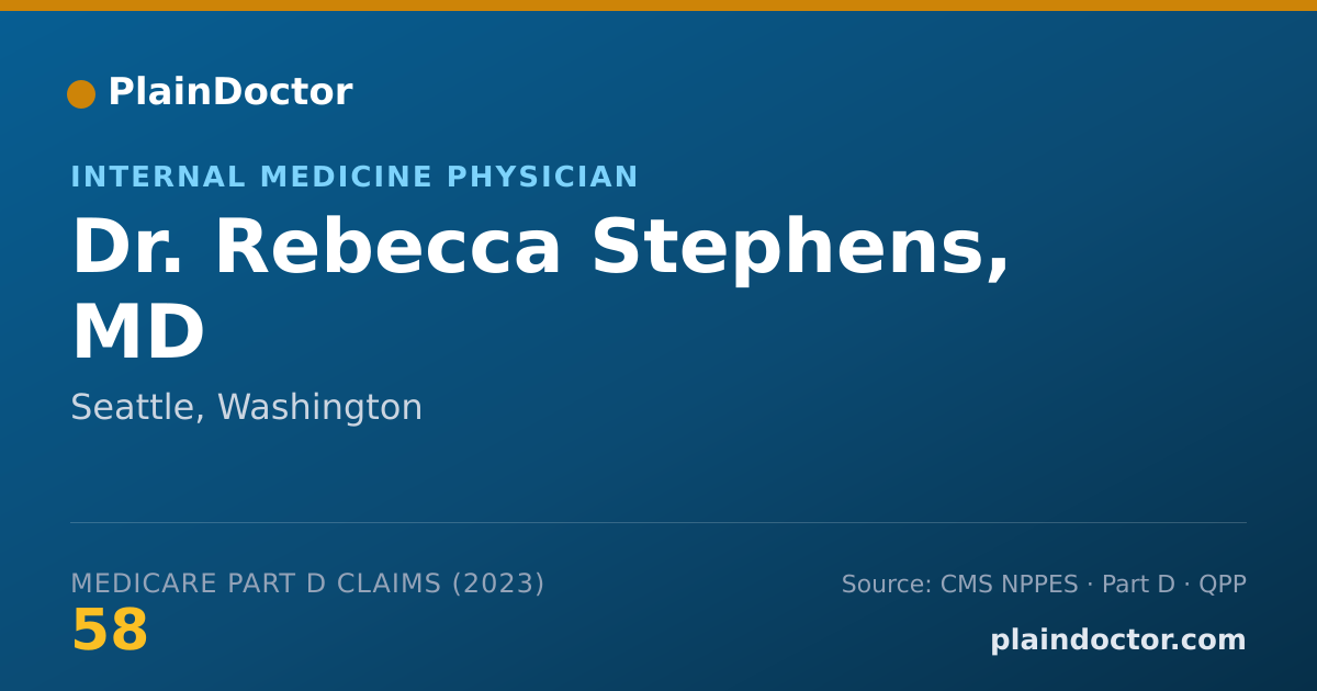 Shareable card for Rebecca Stephens, MD - Internal Medicine Physician, Seattle, WA