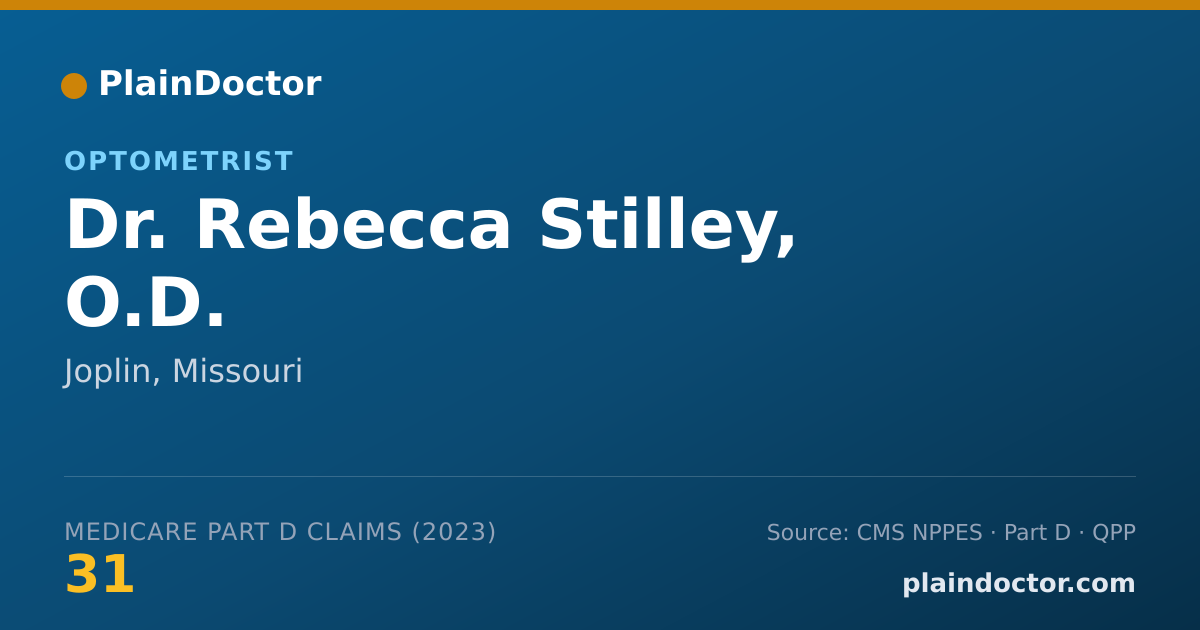 Shareable card for Rebecca Stilley, O.D. - Optometrist, Joplin, MO