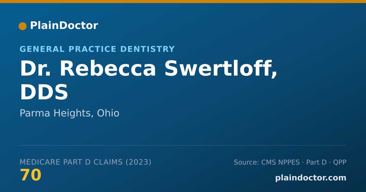 Shareable card for Rebecca Swertloff, DDS - General Practice Dentistry, Parma Heights, OH