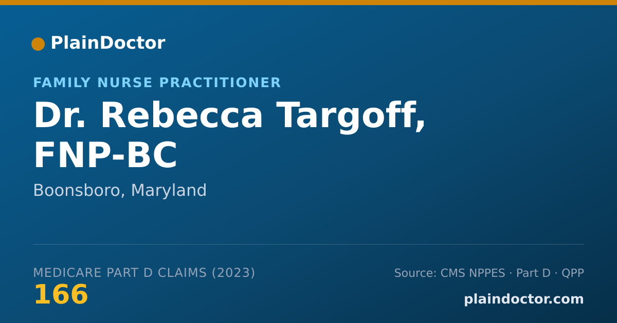 Shareable card for Rebecca Targoff, FNP-BC - Family Nurse Practitioner, Boonsboro, MD