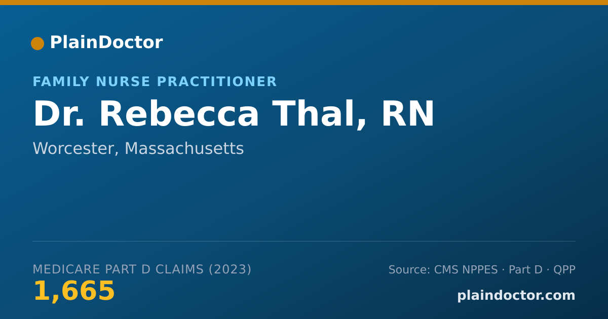 Shareable card for Rebecca Thal, RN - Family Nurse Practitioner, Worcester, MA