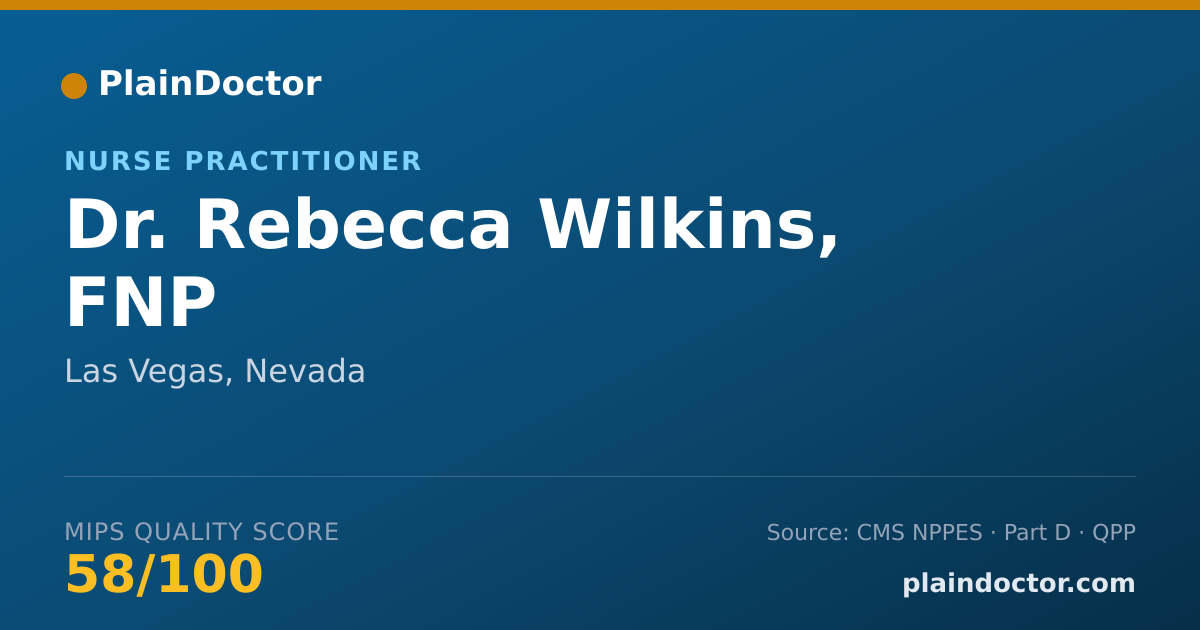 Shareable card for Rebecca Wilkins, FNP - Nurse Practitioner, Las Vegas, NV