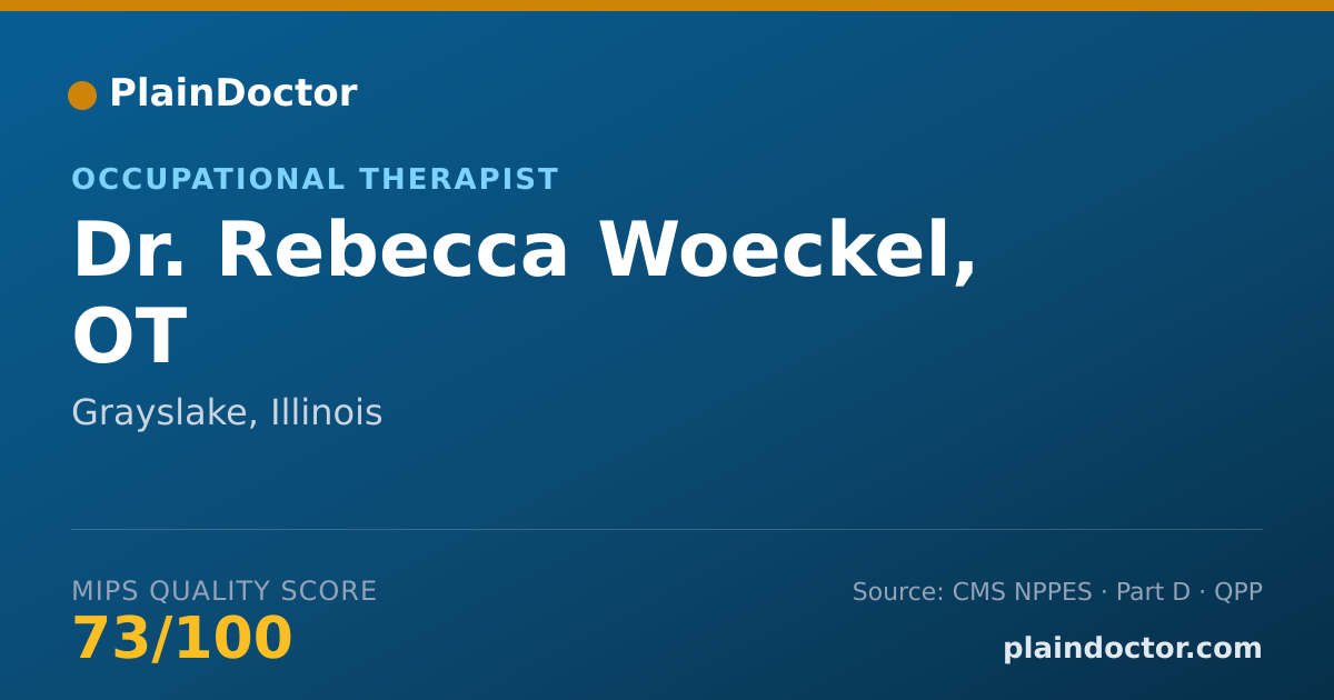 Shareable card for Rebecca Woeckel, OT - Occupational Therapist, Grayslake, IL