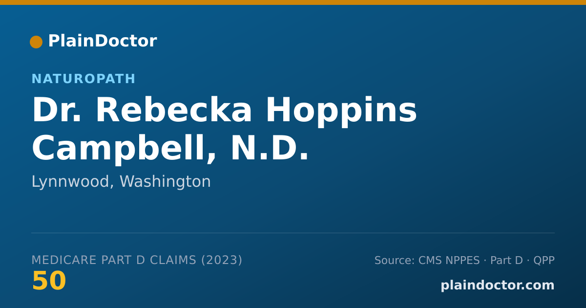 Shareable card for Rebecka Hoppins Campbell, N.D. - Naturopath, Lynnwood, WA