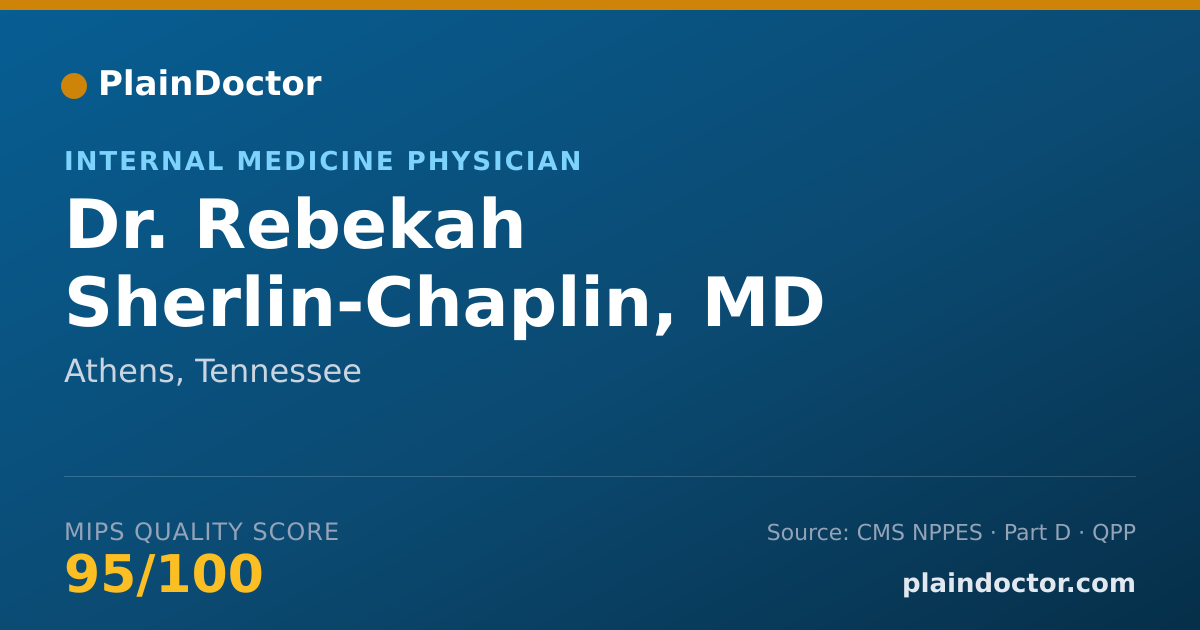 Shareable card for Rebekah Sherlin-Chaplin, MD - Internal Medicine Physician, Athens, TN
