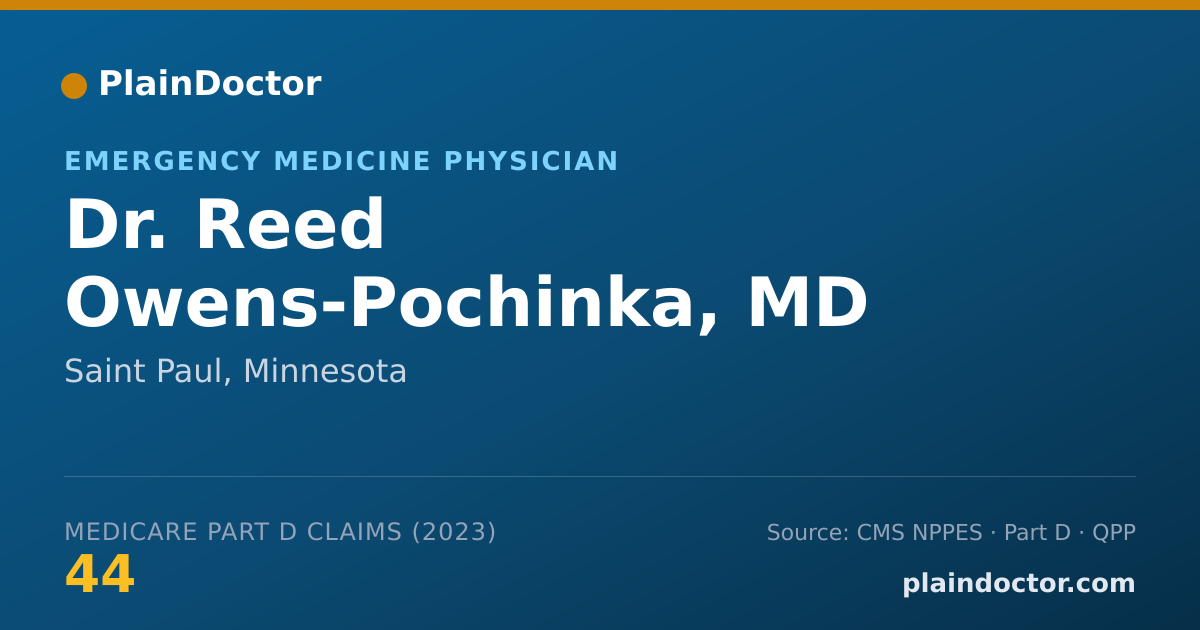 Shareable card for Reed Owens-Pochinka, MD - Emergency Medicine Physician, Saint Paul, MN