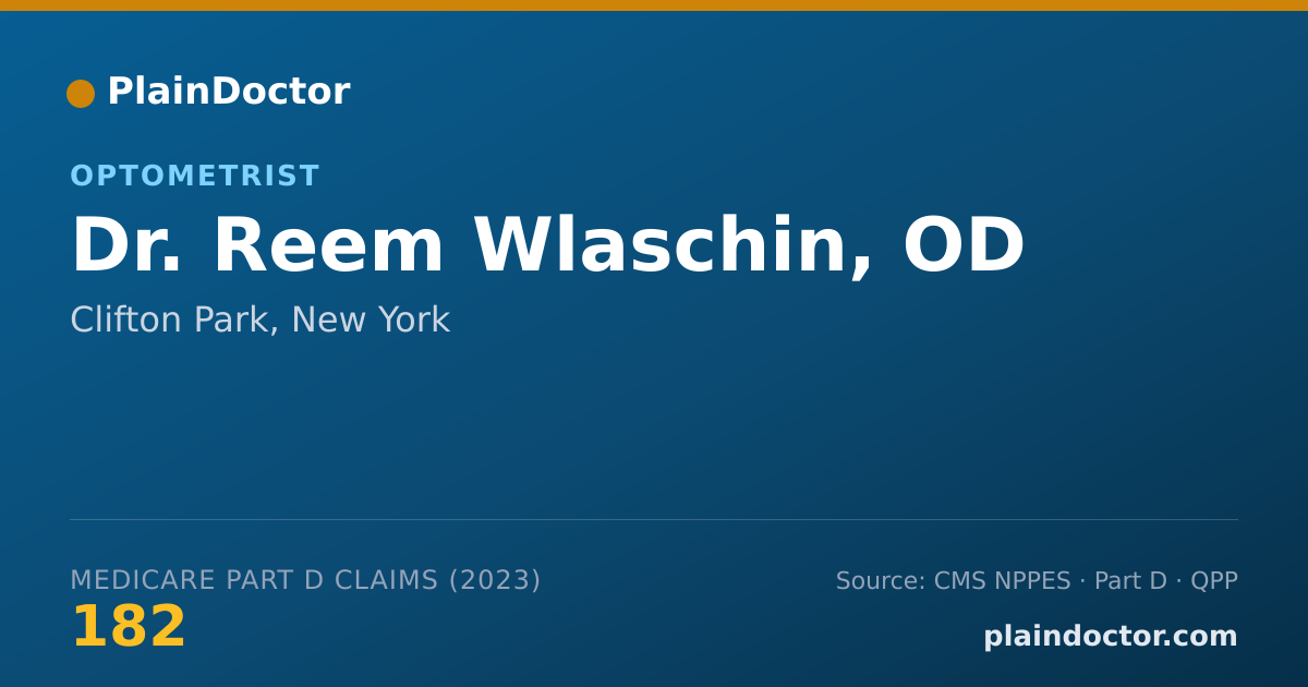 Shareable card for Reem Wlaschin, OD - Optometrist, Clifton Park, NY