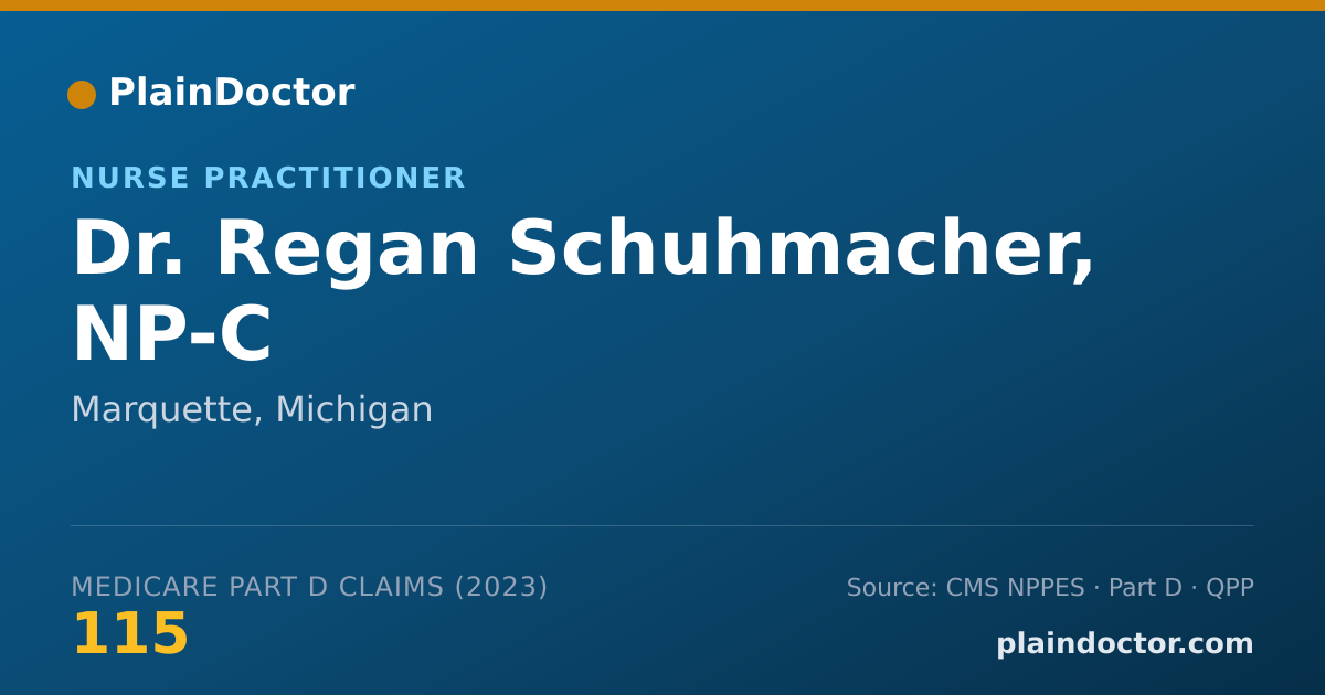 Shareable card for Regan Schuhmacher, NP-C - Nurse Practitioner, Marquette, MI