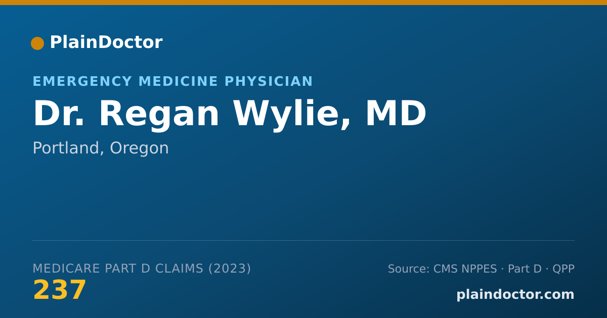 Shareable card for Regan Wylie, MD - Emergency Medicine Physician, Portland, OR