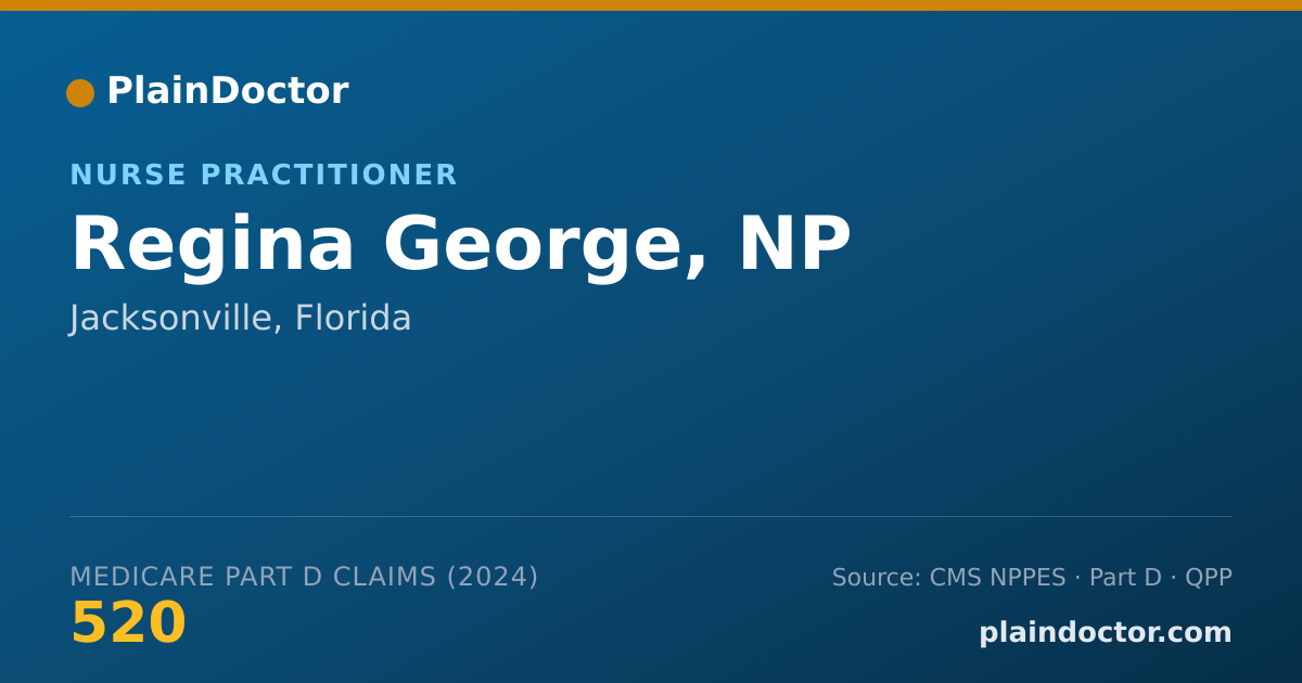 Shareable card for Regina George, NP - Nurse Practitioner, Jacksonville, FL
