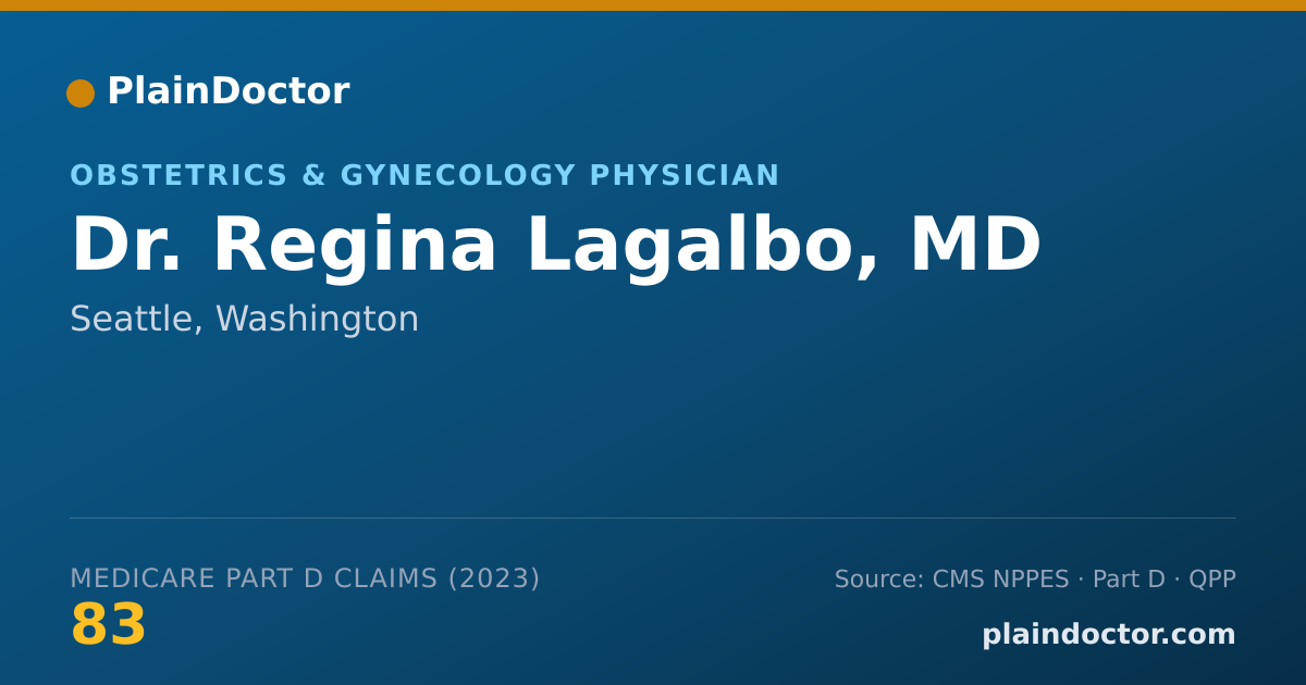 Shareable card for Regina Lagalbo, MD - Obstetrics & Gynecology Physician, Seattle, WA