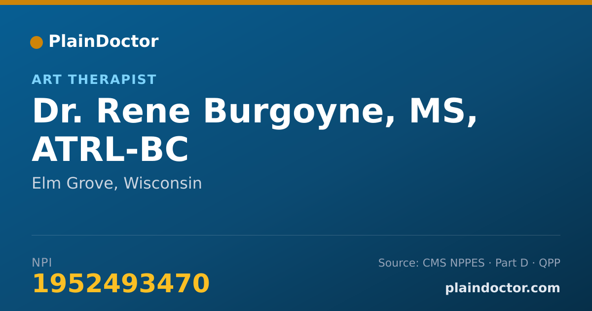 Shareable card for Rene Burgoyne, MS, ATRL-BC - Art Therapist, Elm Grove, WI