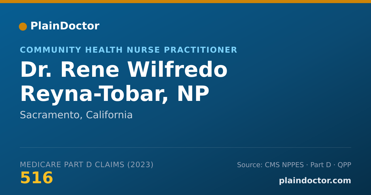 Shareable card for Rene Wilfredo Reyna-Tobar, NP - Community Health Nurse Practitioner, Sacramento, CA