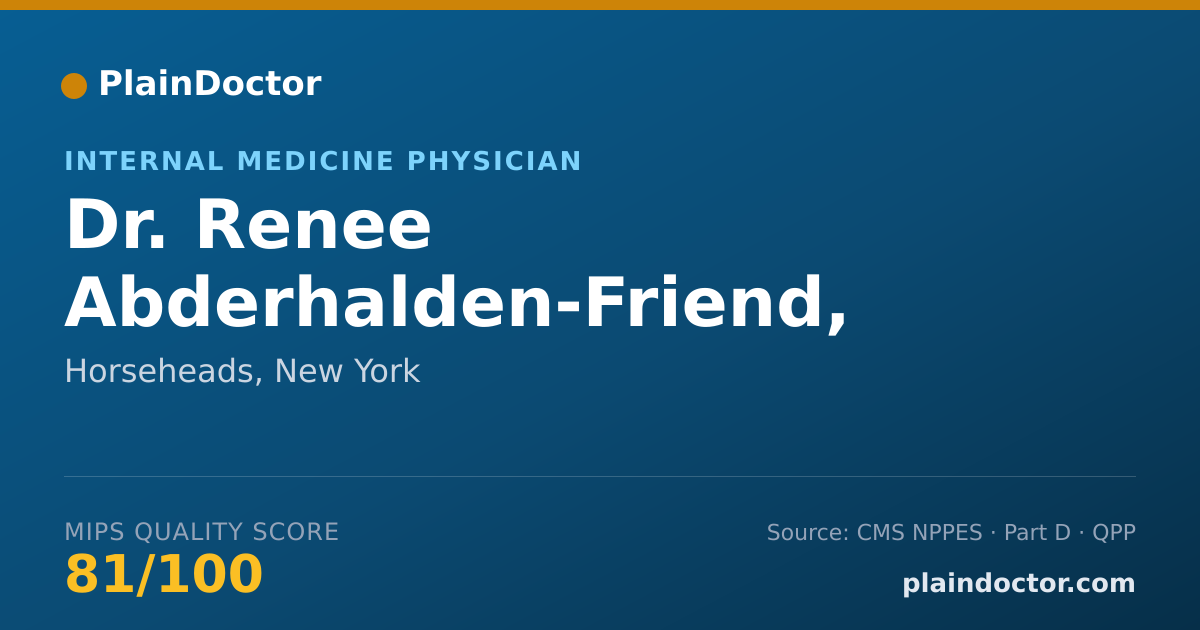 Shareable card for Renee Abderhalden-Friend, M.D. - Internal Medicine Physician, Horseheads, NY