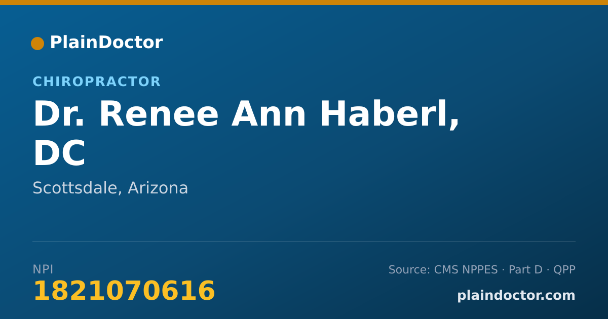 Shareable card for Renee Ann Haberl, DC - Chiropractor, Scottsdale, AZ