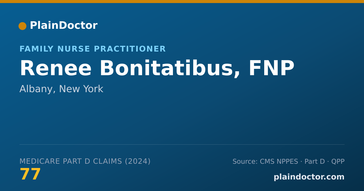 Shareable card for Renee Bonitatibus, FNP - Family Nurse Practitioner, Albany, NY