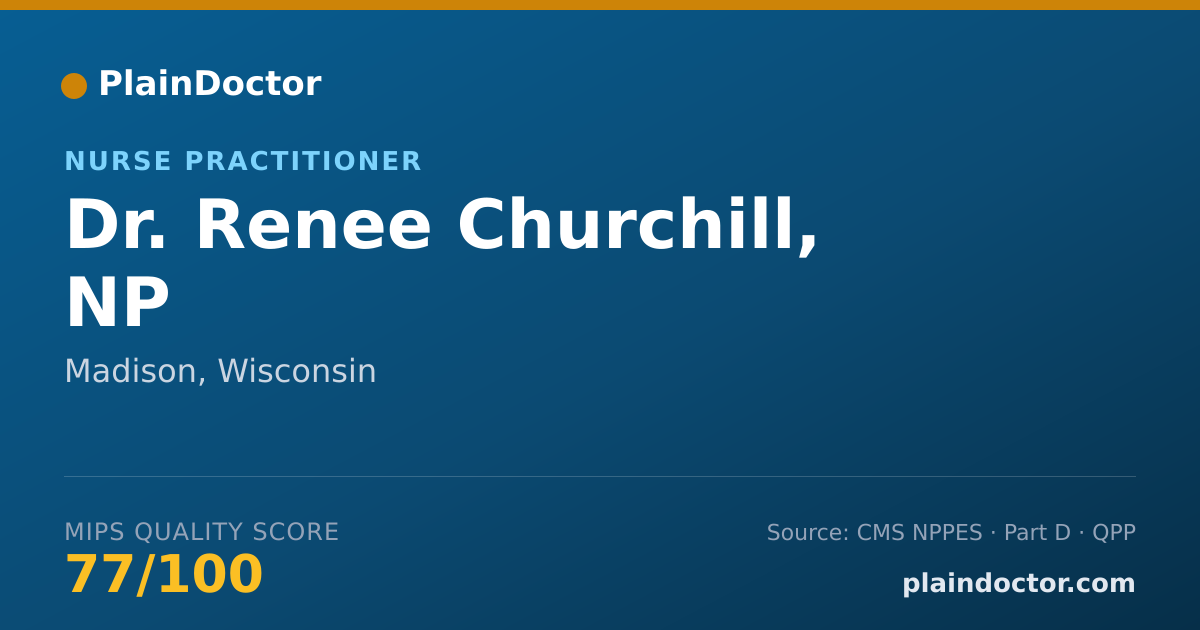 Shareable card for Renee Churchill, NP - Nurse Practitioner, Madison, WI