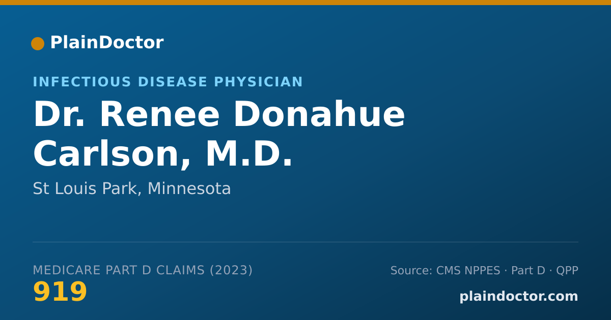 Shareable card for Renee Donahue Carlson, M.D. - Infectious Disease Physician, St Louis Park, MN