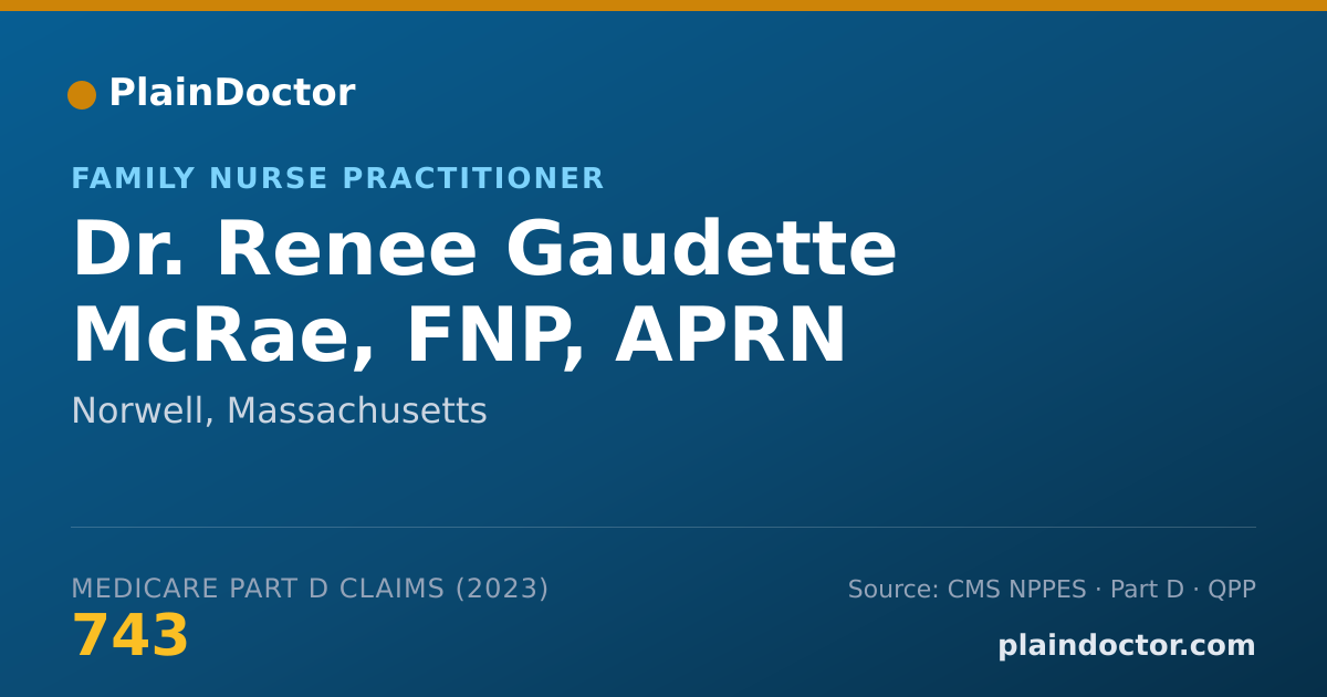 Shareable card for Renee Gaudette McRae, FNP, APRN - Family Nurse Practitioner, Norwell, MA