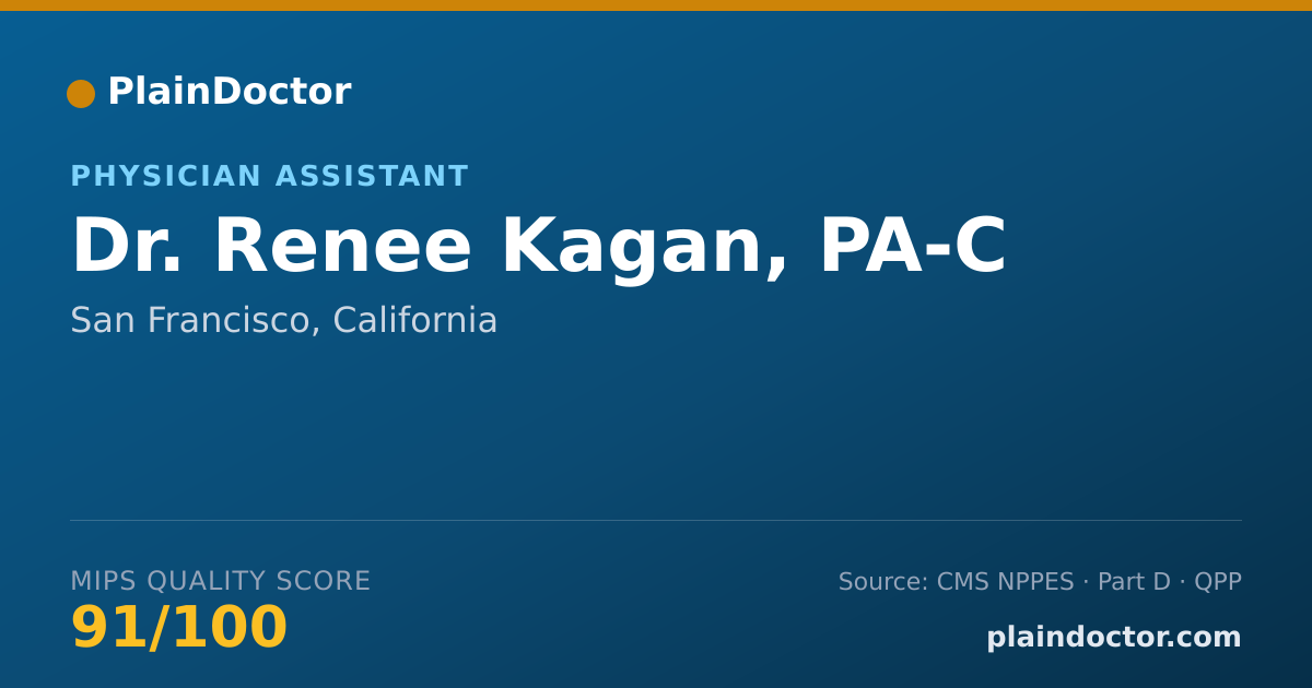 Shareable card for Renee Kagan, PA-C - Physician Assistant, San Francisco, CA