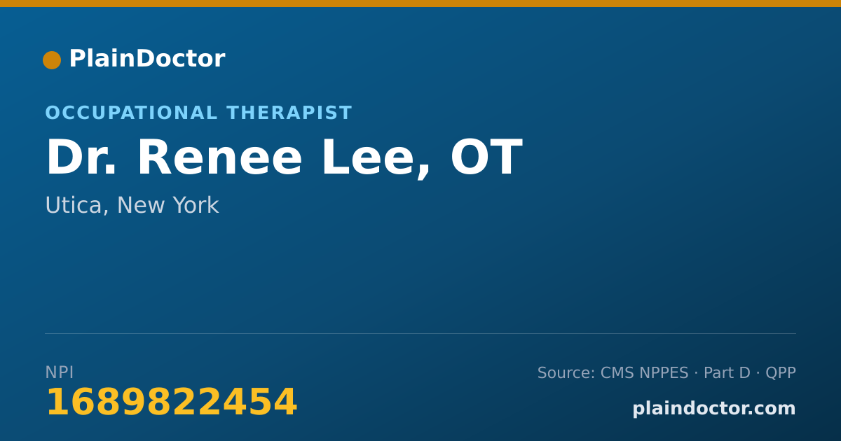 Shareable card for Renee Lee, OT - Occupational Therapist, Utica, NY