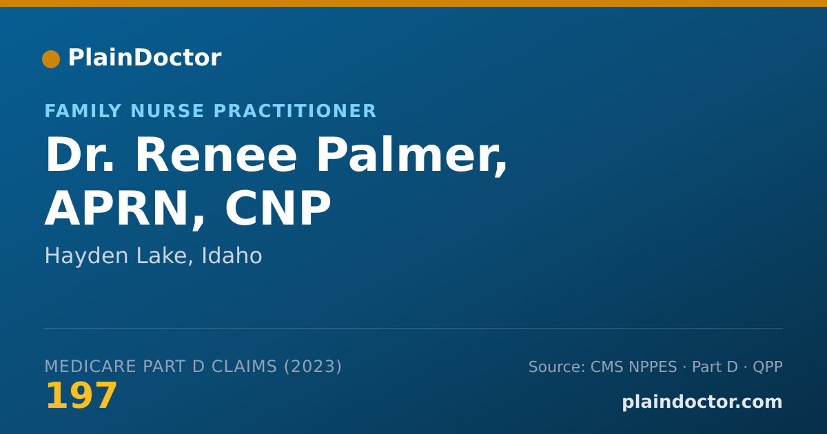Shareable card for Renee Palmer, APRN, CNP - Family Nurse Practitioner, Hayden Lake, ID