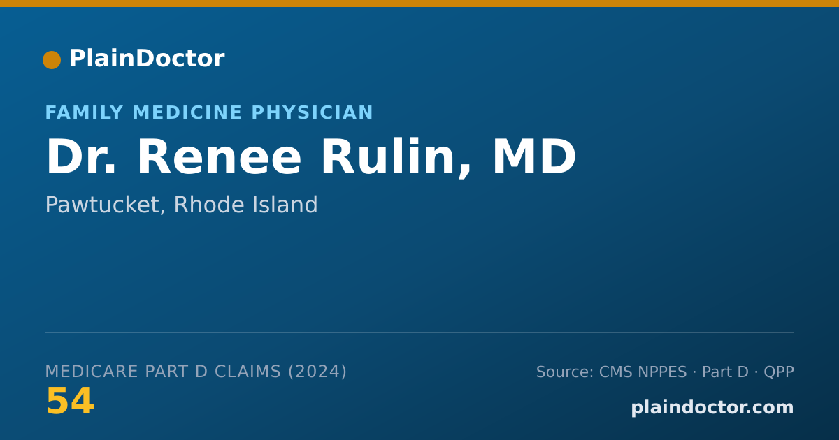 Shareable card for Renee Rulin, MD - Family Medicine Physician, Pawtucket, RI