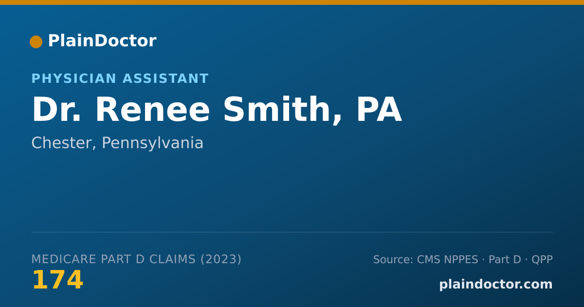 Shareable card for Renee Smith, PA - Physician Assistant, Chester, PA