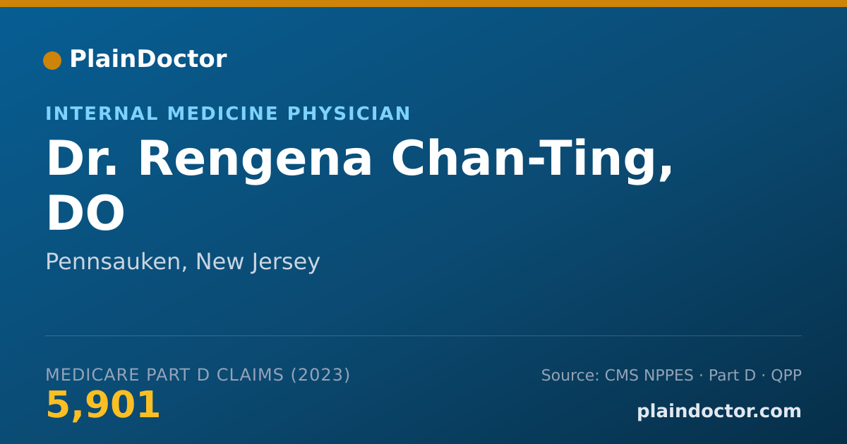 Shareable card for Rengena Chan-Ting, DO - Internal Medicine Physician, Pennsauken, NJ