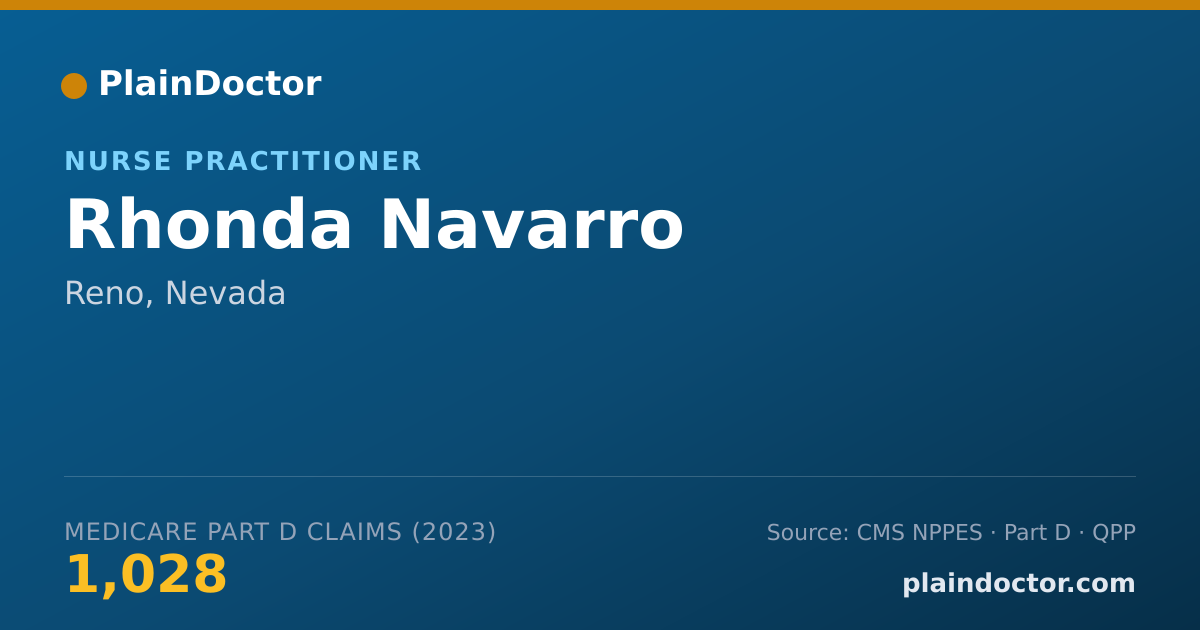 Shareable card for Rhonda Navarro - Nurse Practitioner, Reno, NV