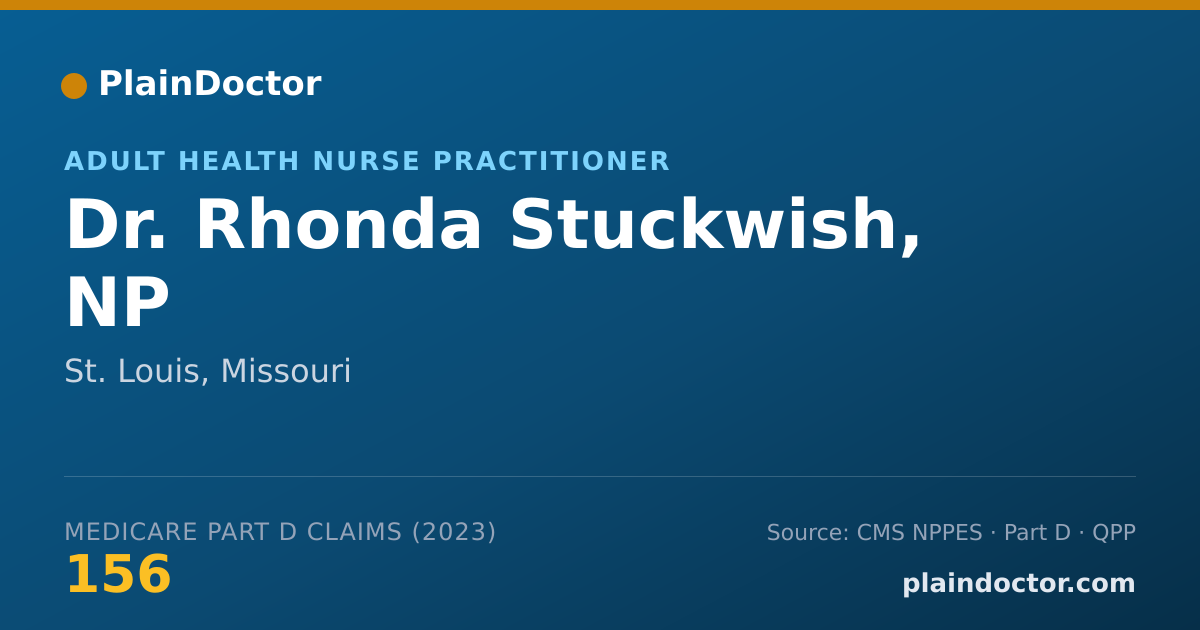 Shareable card for Rhonda Stuckwish, NP - Adult Health Nurse Practitioner, St. Louis, MO