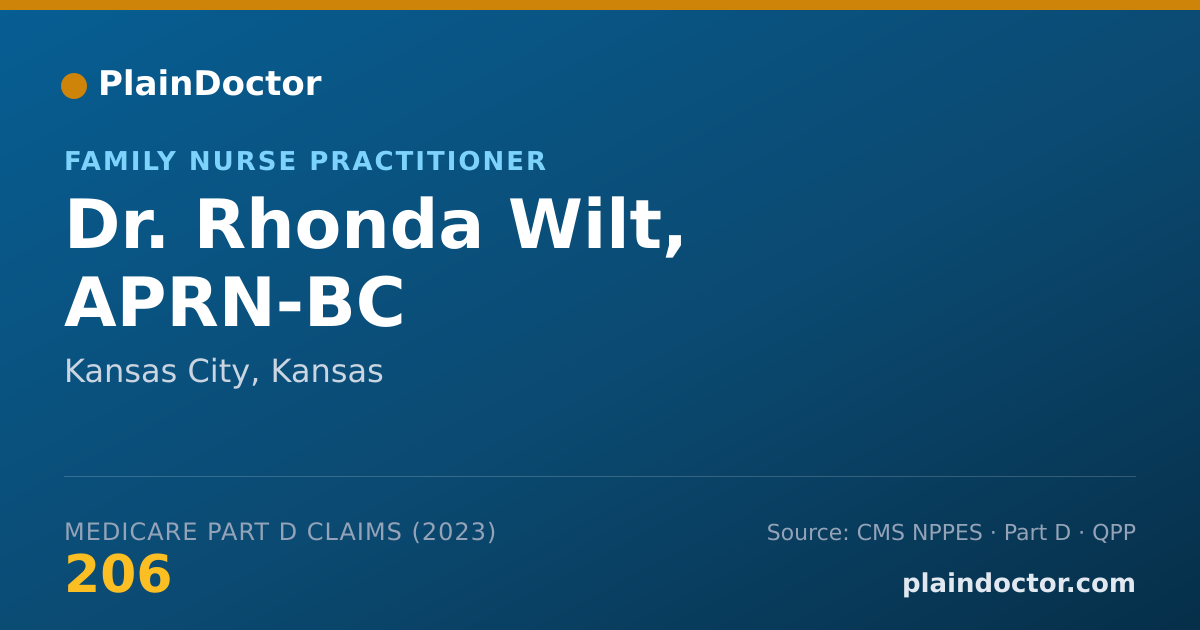 Shareable card for Rhonda Wilt, APRN-BC - Family Nurse Practitioner, Kansas City, KS