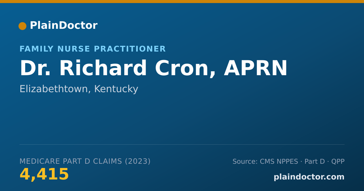Shareable card for Richard Cron, APRN - Family Nurse Practitioner, Elizabethtown, KY