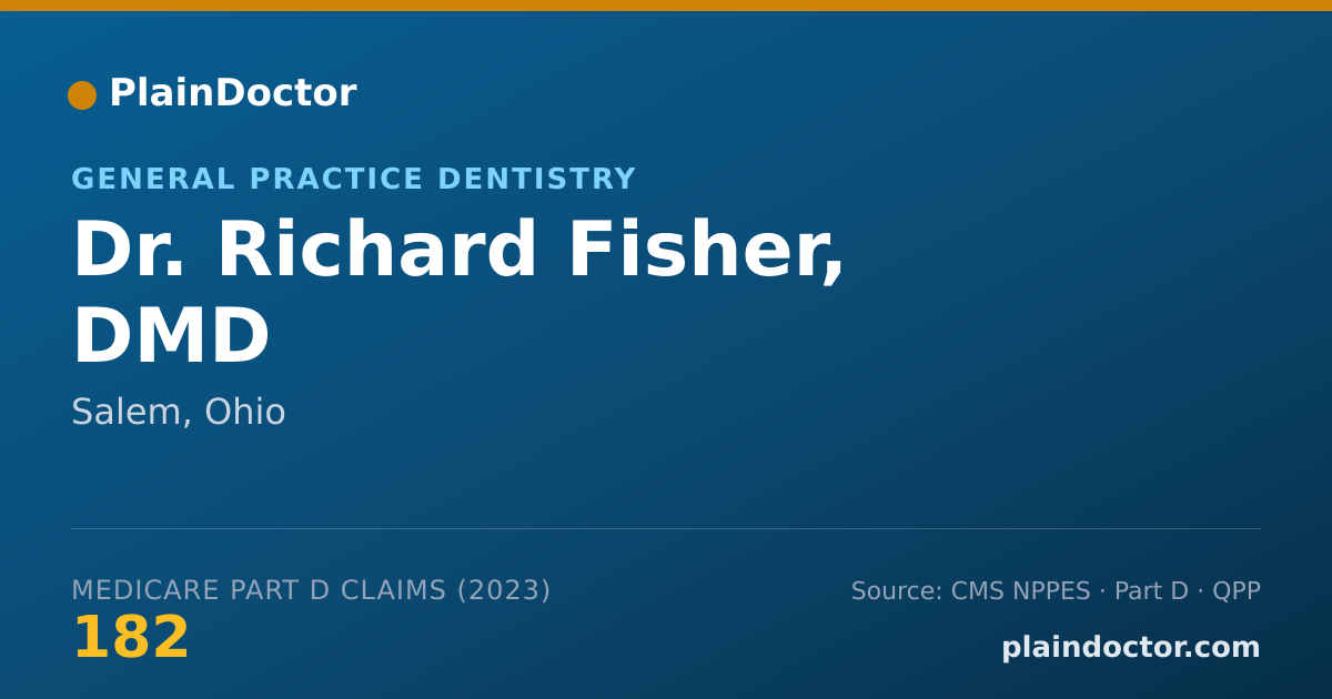 Shareable card for Richard Fisher, DMD - General Practice Dentistry, Salem, OH